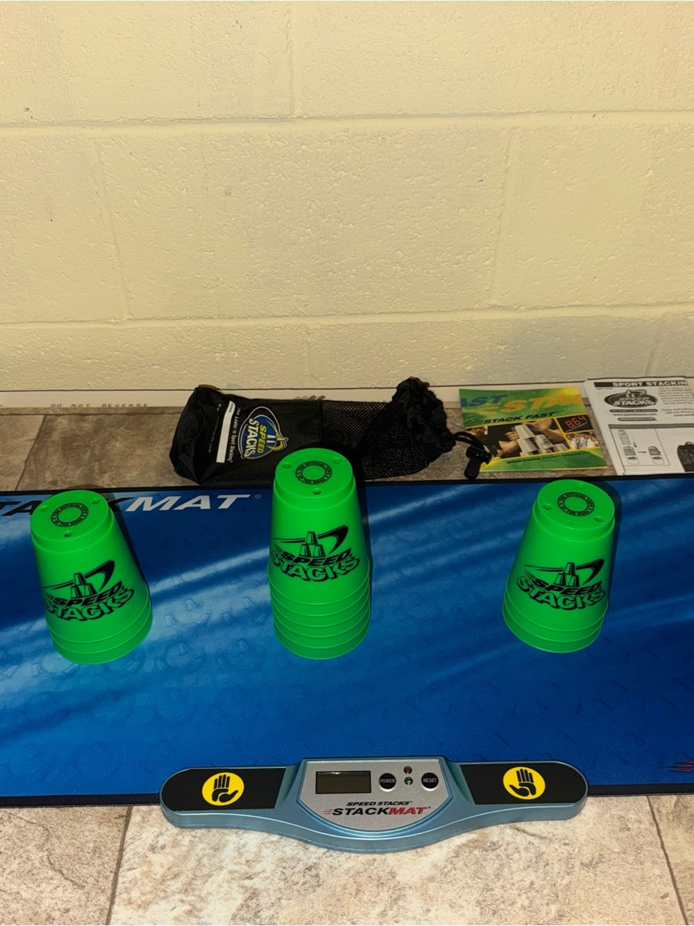 Speed Stacks Green StackMat Cup Set